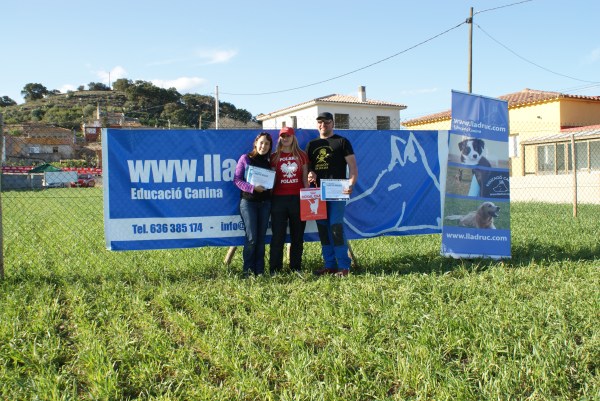 L'Aneta Migas amb els dos organitzadors del curs: l'Ángel Fontecha i una servidora, Roser Feliu