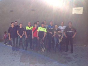 Els alumnes al curs avançat de guia caní policial