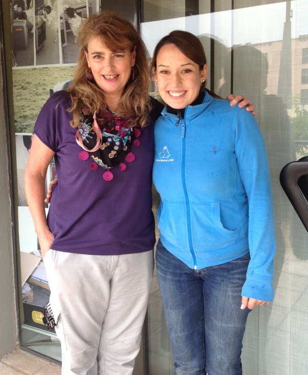 La Nina Bondarenko amb una servidora, Roser Feliu