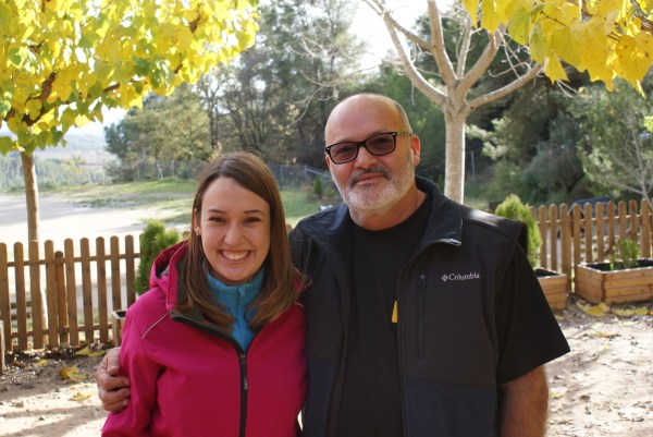 En Reginaldo Aranda amb una servidora durant el curs de gossos detectors de narcòtics i explosius a St Sadurní d'Anoia