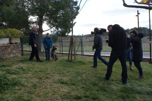 L'equip de TV3 amb en Jordi Pairó, en Connor i una servidora. 
