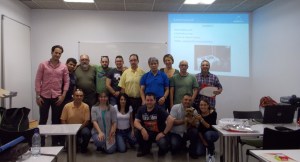 Foto de l'últim dia del curs de guia caní per a vigilants de seguretat organitzat per CCOO