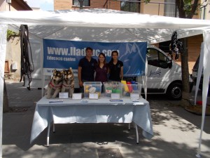 Stand de Lladruc a la III Fira Animalista de Salt 