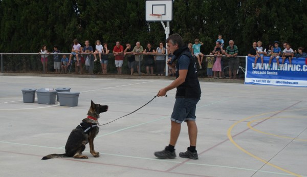 La Fura durant l'exhibició d'obediència bàsica 