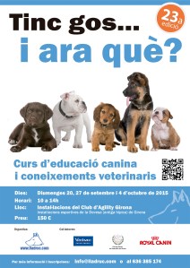 Propera edició del curs d'educació canina i coneixements veterinaris més famós de Lladruc! :)