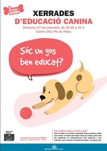 cartell educació canina ajuntament de girona